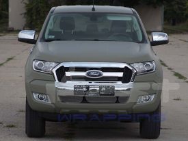 Ford Ranger autófóliázás: Avery matte khaki green aw7280001 autó fóliával 2